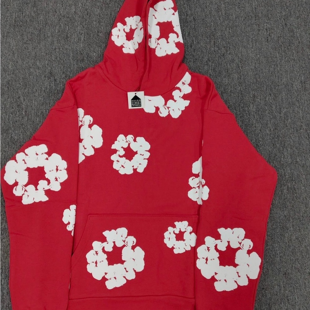 red denim tears hoodie